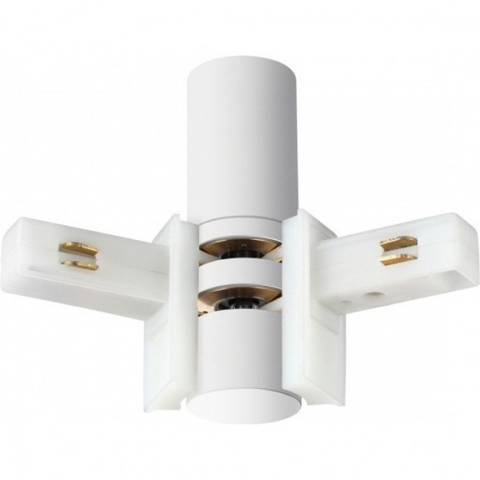 Соединитель NOVOTECH FLUM 135248 SHINO NT24 000 с токопроводом гибкий угловой "L" IP20 48V белый NV-135248