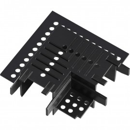 Соединитель "L" NOVOTECH SMAL SHINO NT23 000 для низковольтного шинопровода в ГКЛ, IP20 (черный)